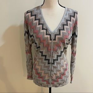 White House Black Market Geometrical Sweater